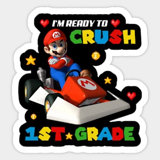 I'm Ready To Crush Personalized Back To School Gift For Kids Sticker